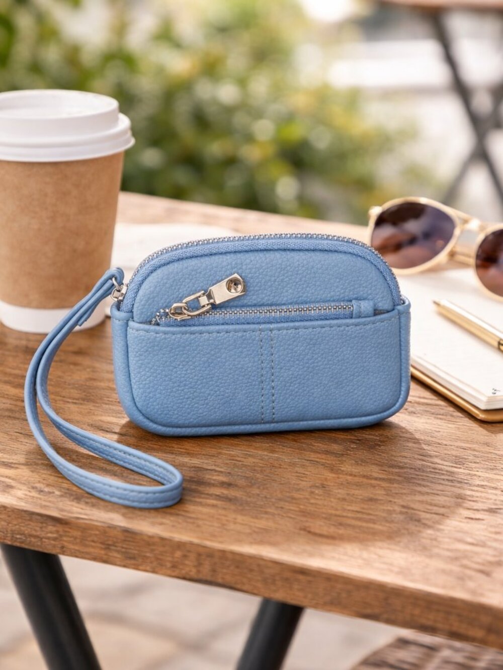 Wallets for Women, RFID Small Ladies Wallet, Wrislet Wallet Coin pouch Multi Car